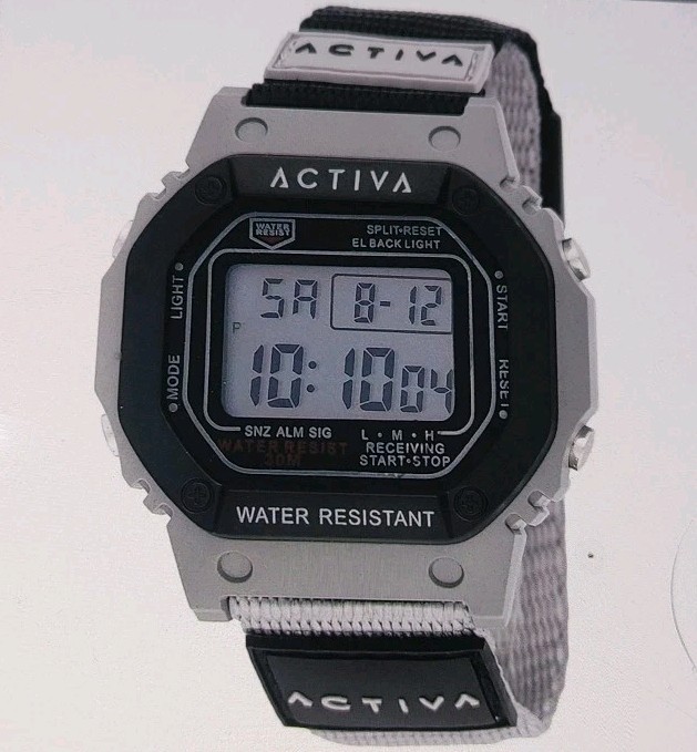 ACWF002 – Activa Spectra X Invicta Digital Unisex Watch – 44.5mm, Grey, Black
