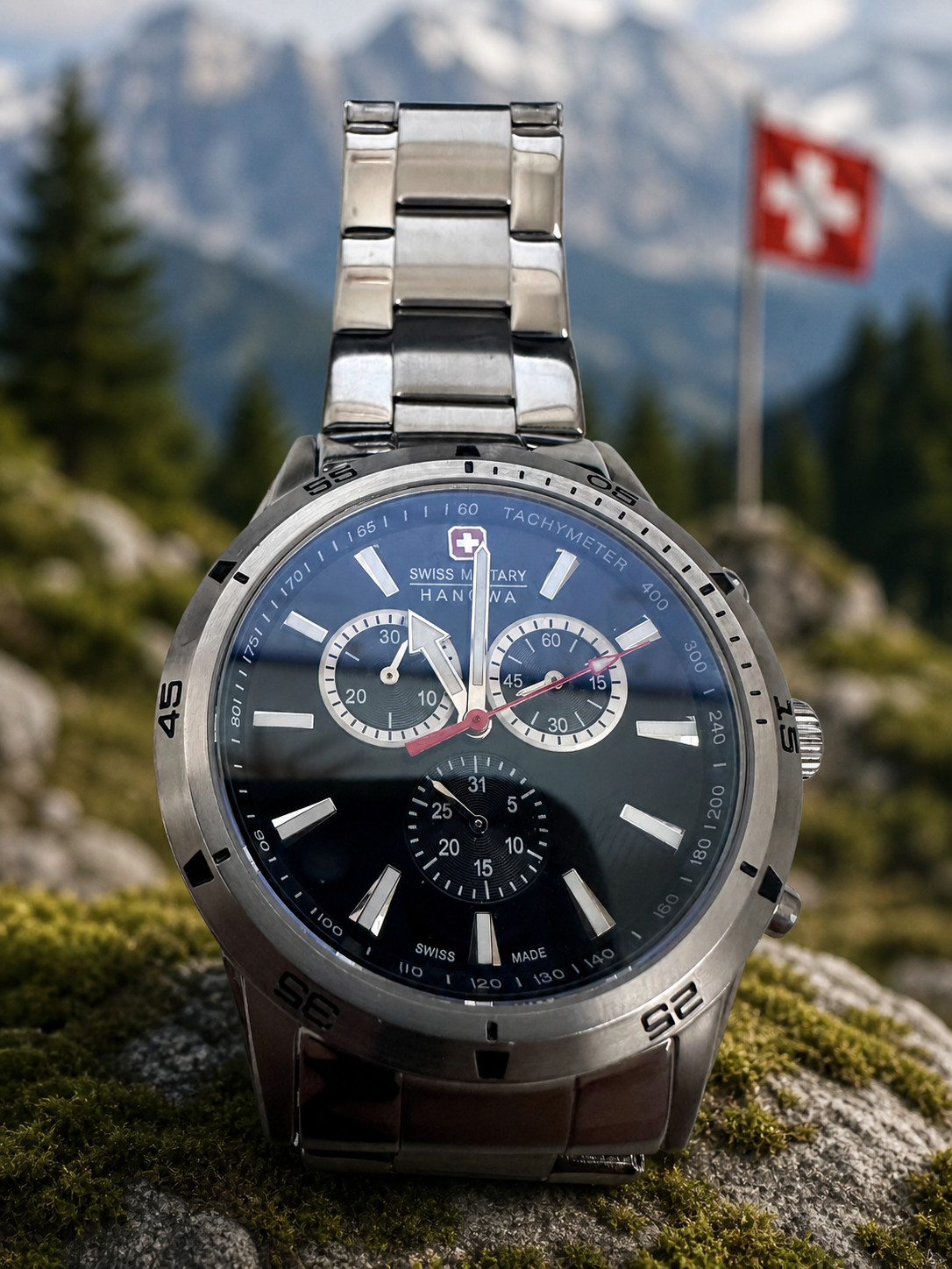Swiss Military Hanowa Chrono 06-8041.04.007 Swiss Made Sapphire (straps/papers)