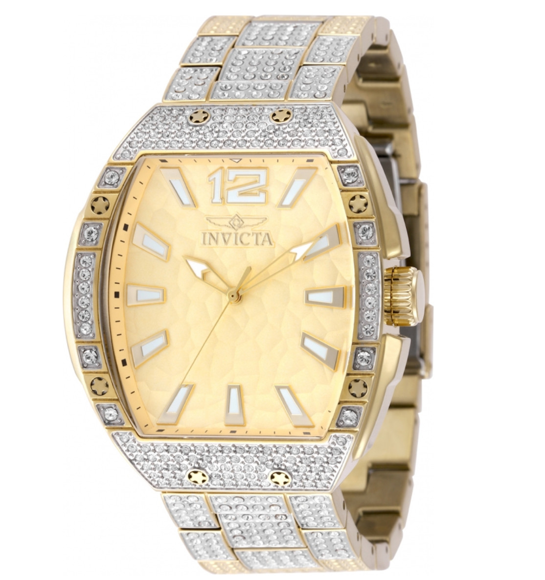 Invicta Celestial Luxury Men’s 47mm 336 Crystals Gold Quartz Watch 50200