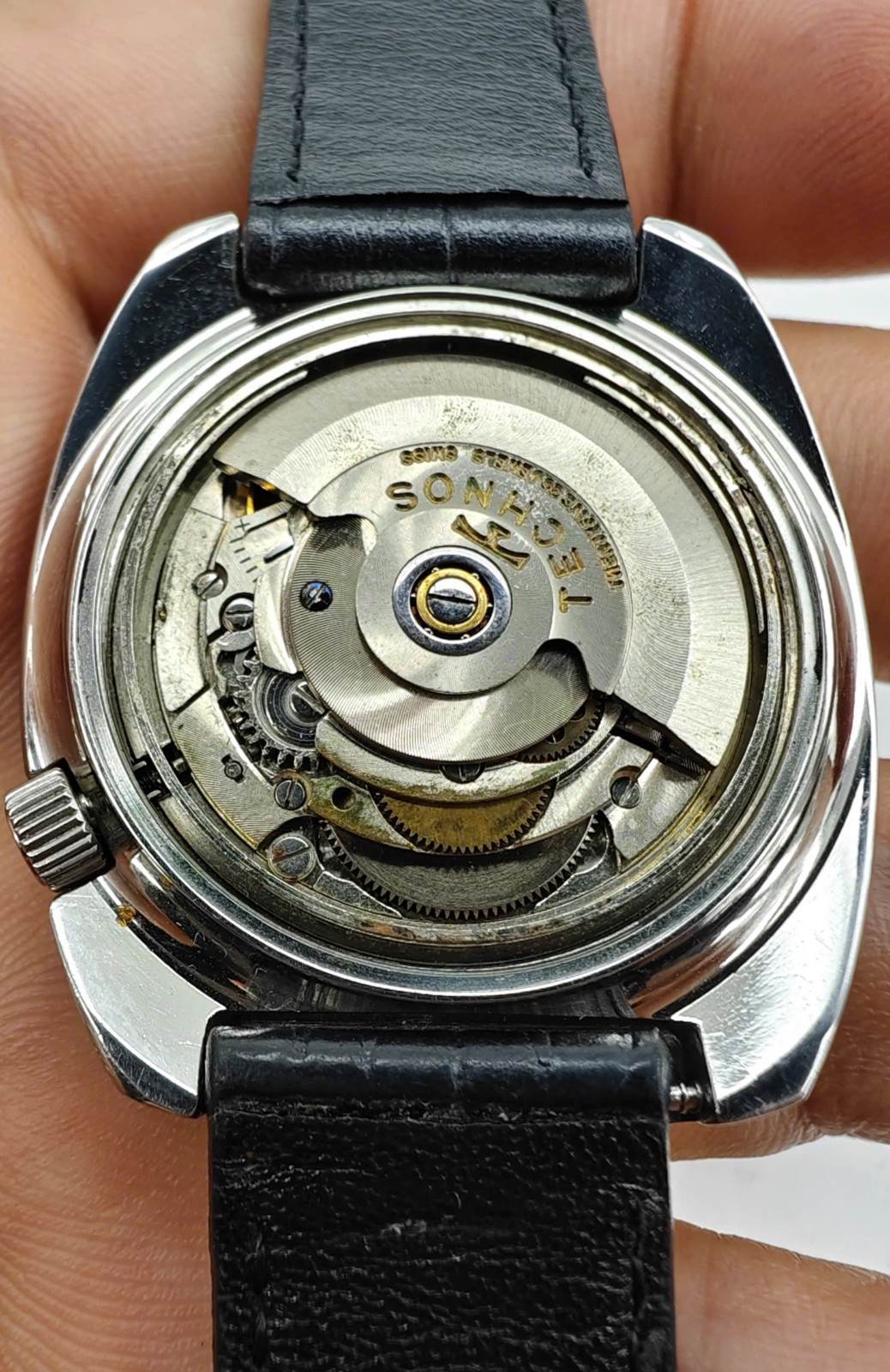 Vintage Technos Sky Eagle Automatic 2630 Day-Date Stainless