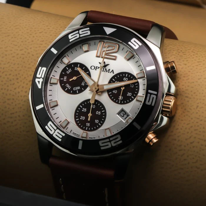 Optima – Swiss Chronograph – OSC451-SRL-1 Swiss Ronda Quartz 46.45 mm OSC451
