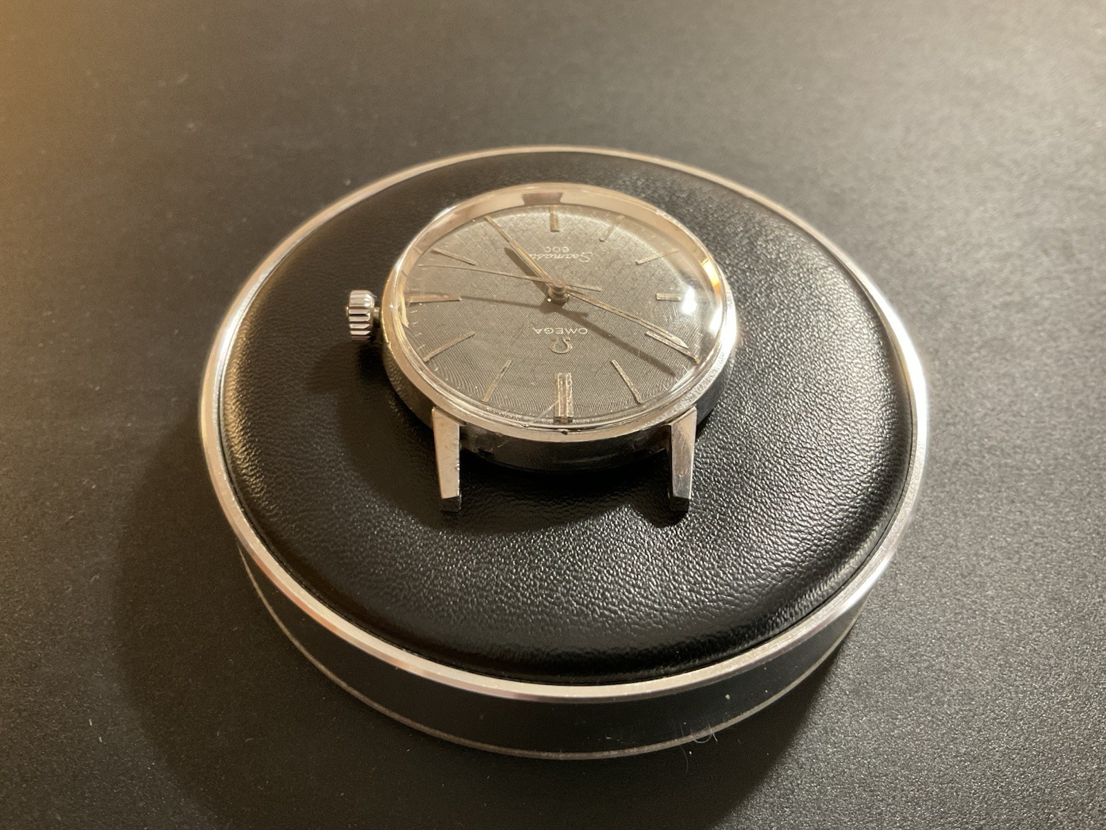 Omega Seamaster 600, 135.011 Cal 601 Textured Charcoal Linen Dial Serviced