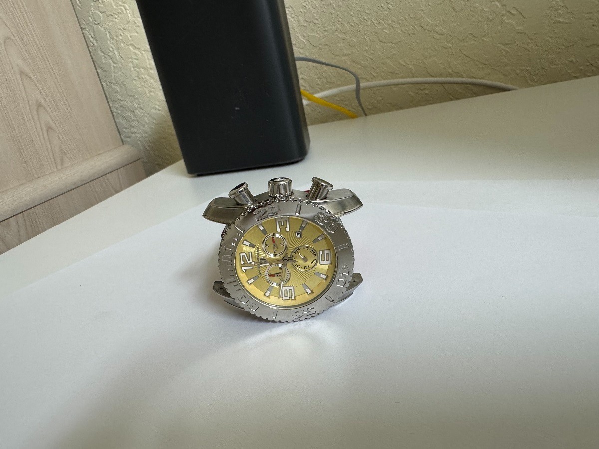 SWISS LEGEND COMMANDER 20067 STAINLESS STEEL CHRONOGRAPH WATCH NO BAND