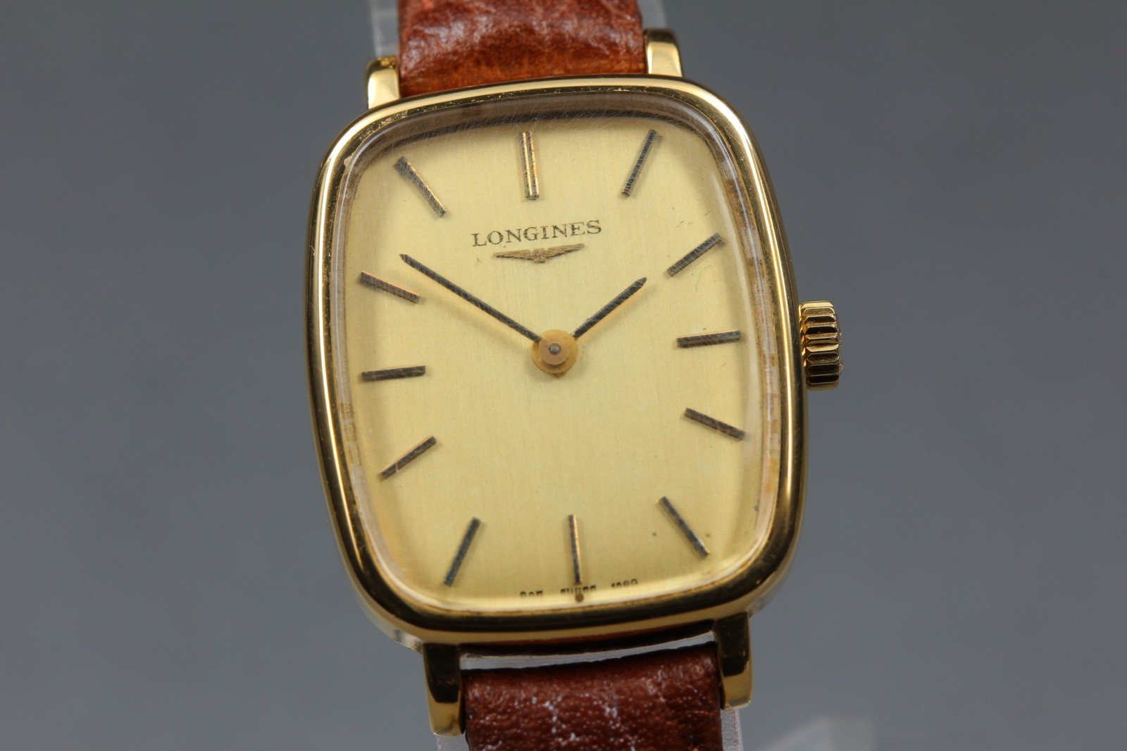 [Near MINT] Longines Cal.5602 805 1089 22mm Gold Dial Hand Winding Women’s Watch