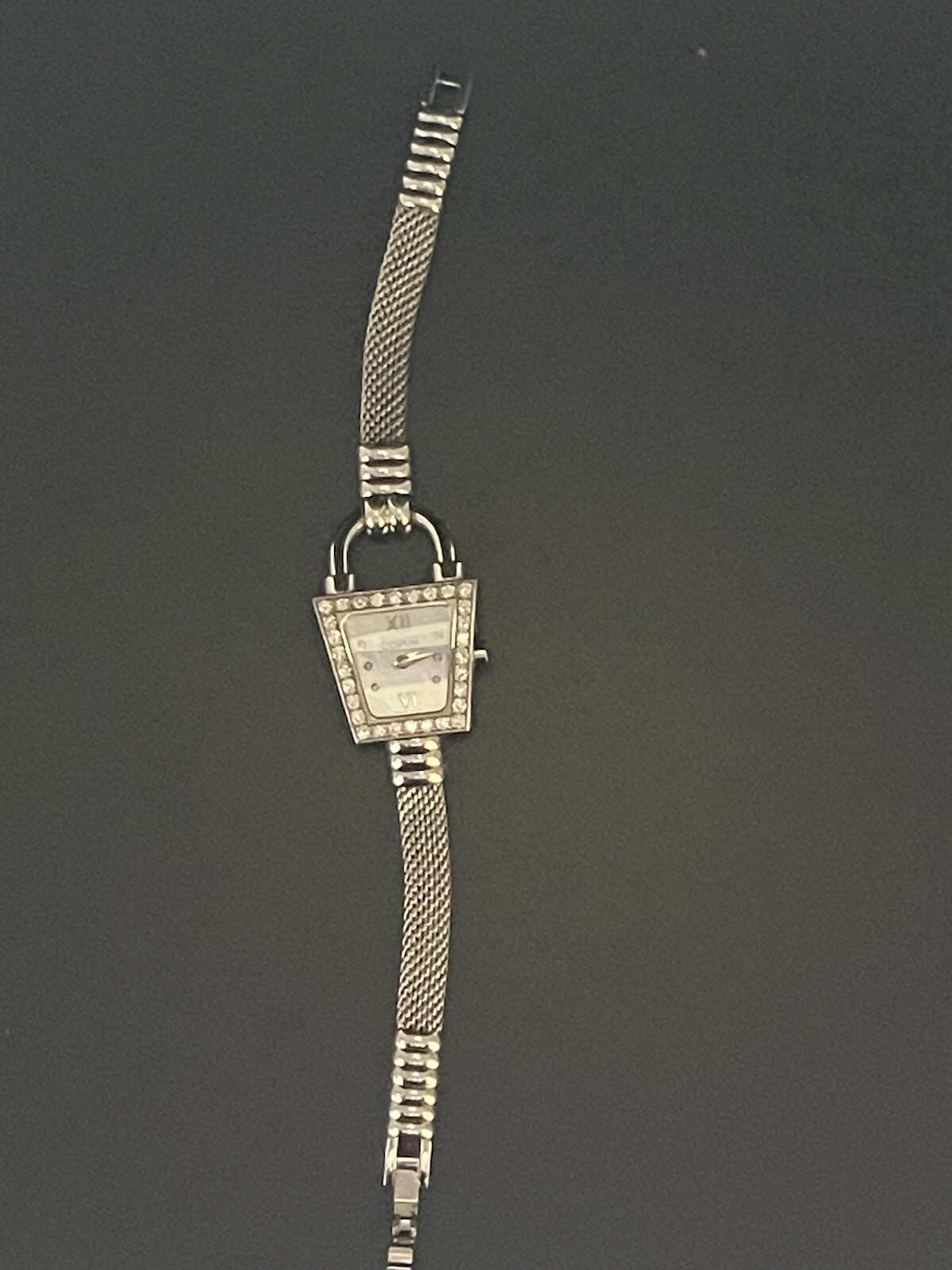 Diamond Bezel Ladies Watch /Corum Trapeze /SS / w/Mother of Pearl face /Luxury