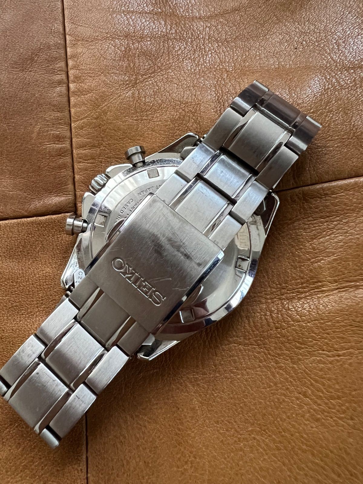 Seiko Chronograph Quartz Mens Watch 40mm 8T63-00D0 wrist 17.0cm/6.7in