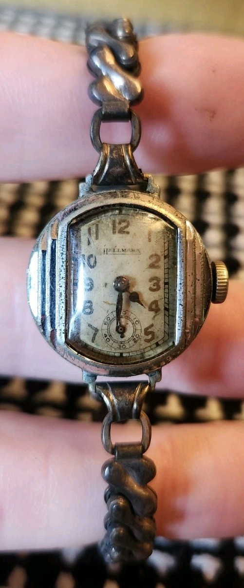 Hallmark Art Deco Ladies Wristwatch Vintage Antique Rudolphs Jewelry