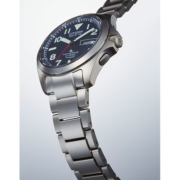 Title: Citizen Promaster AT6080-53L Eco-Drive Men’s Titanium Blue Dial Watch