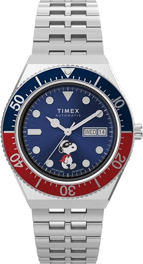 Timex Mens Watch M79 Automatic x Peanuts Snoopy Masked Marvel TW2W47500 40mm