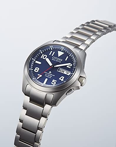 CITIZEN Wristwatch Promaster Radio-controlled solar AT6080-53L Men’s Silver Blue