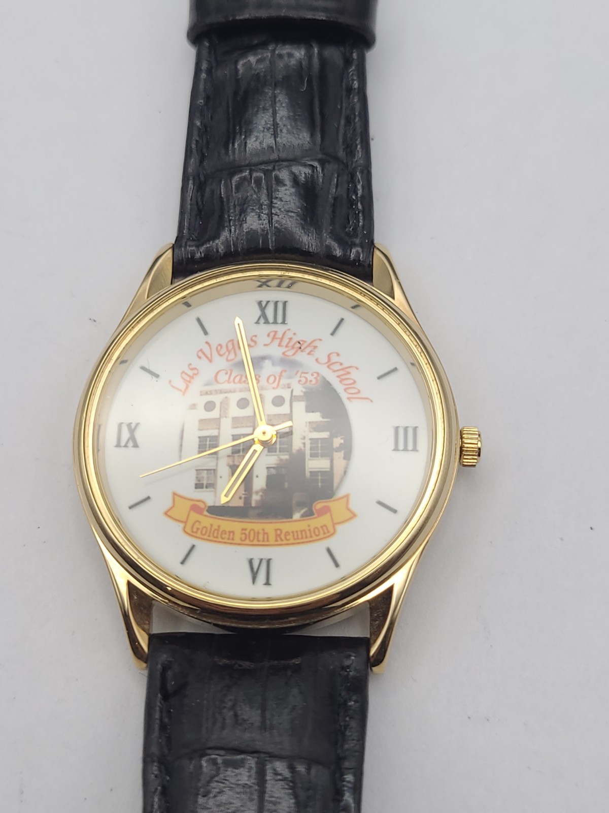 Vintage Las Vegas High School Watch Black Band New Battery Working