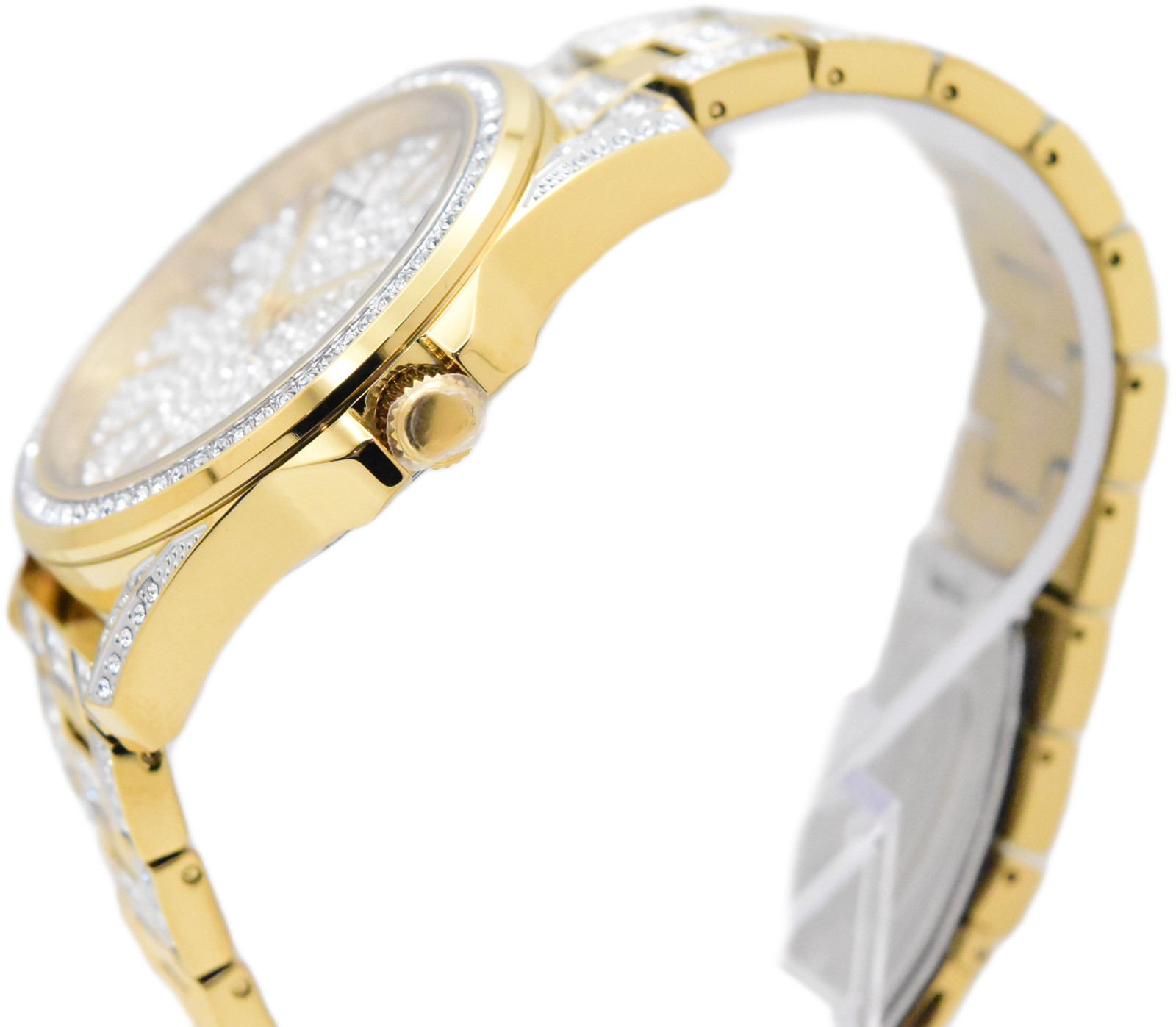 Invicta Celestial Lux Men’s 45mm Gold Pave 476 Crystals Quartz Watch 50297