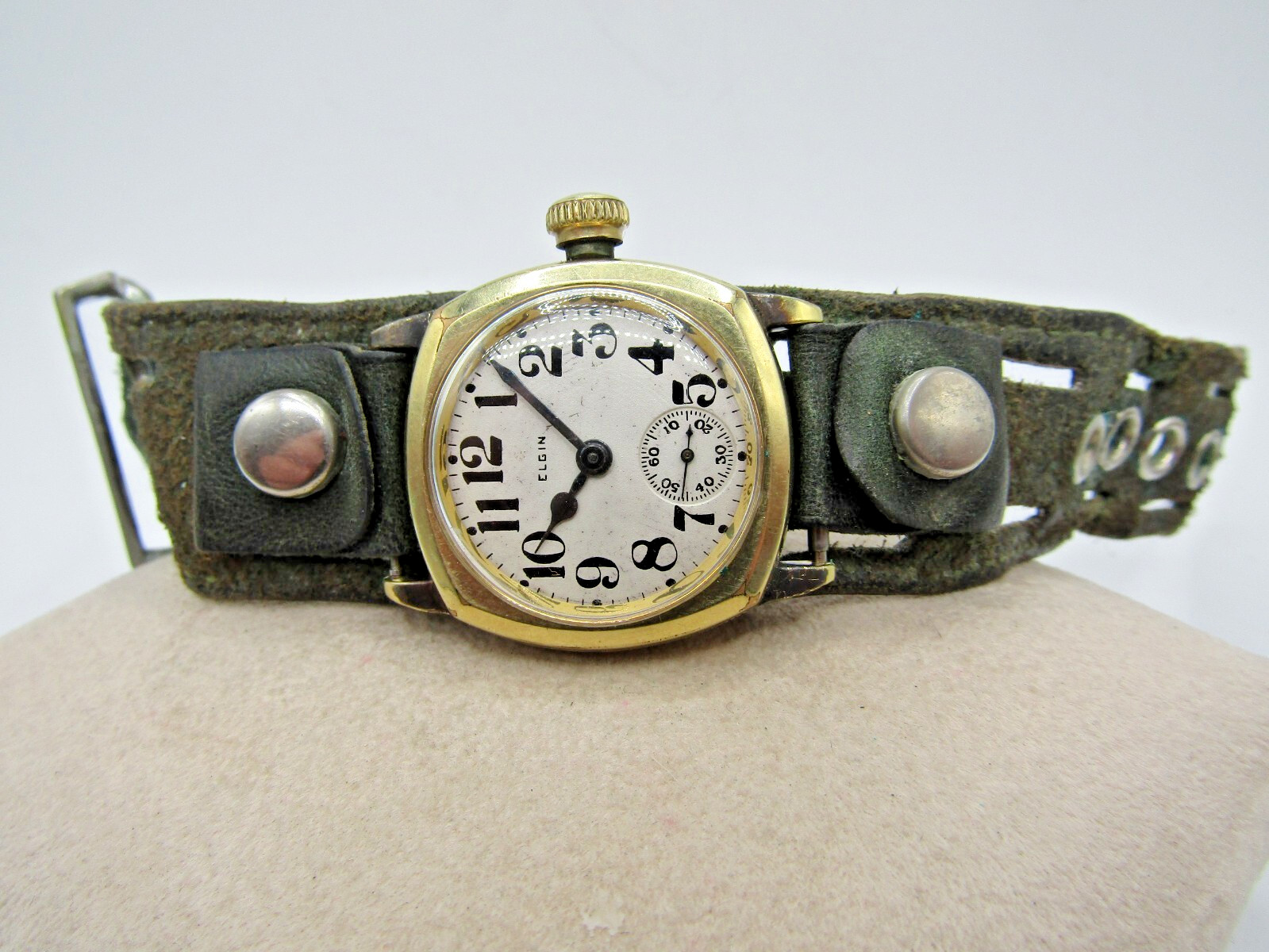 Vintage Rare 1929 Elgin Grade 462 Mod 2 Tank Trench Style GF Case Watch Repair