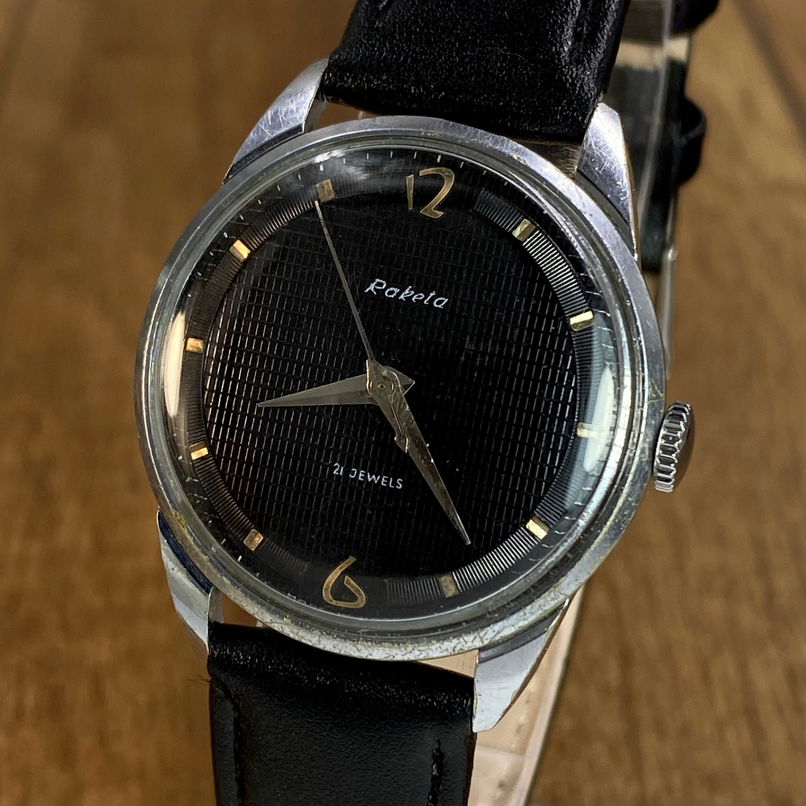 Raketa Baltika mechanical 21j vintage Soviet Era mens wristwatch USSR
