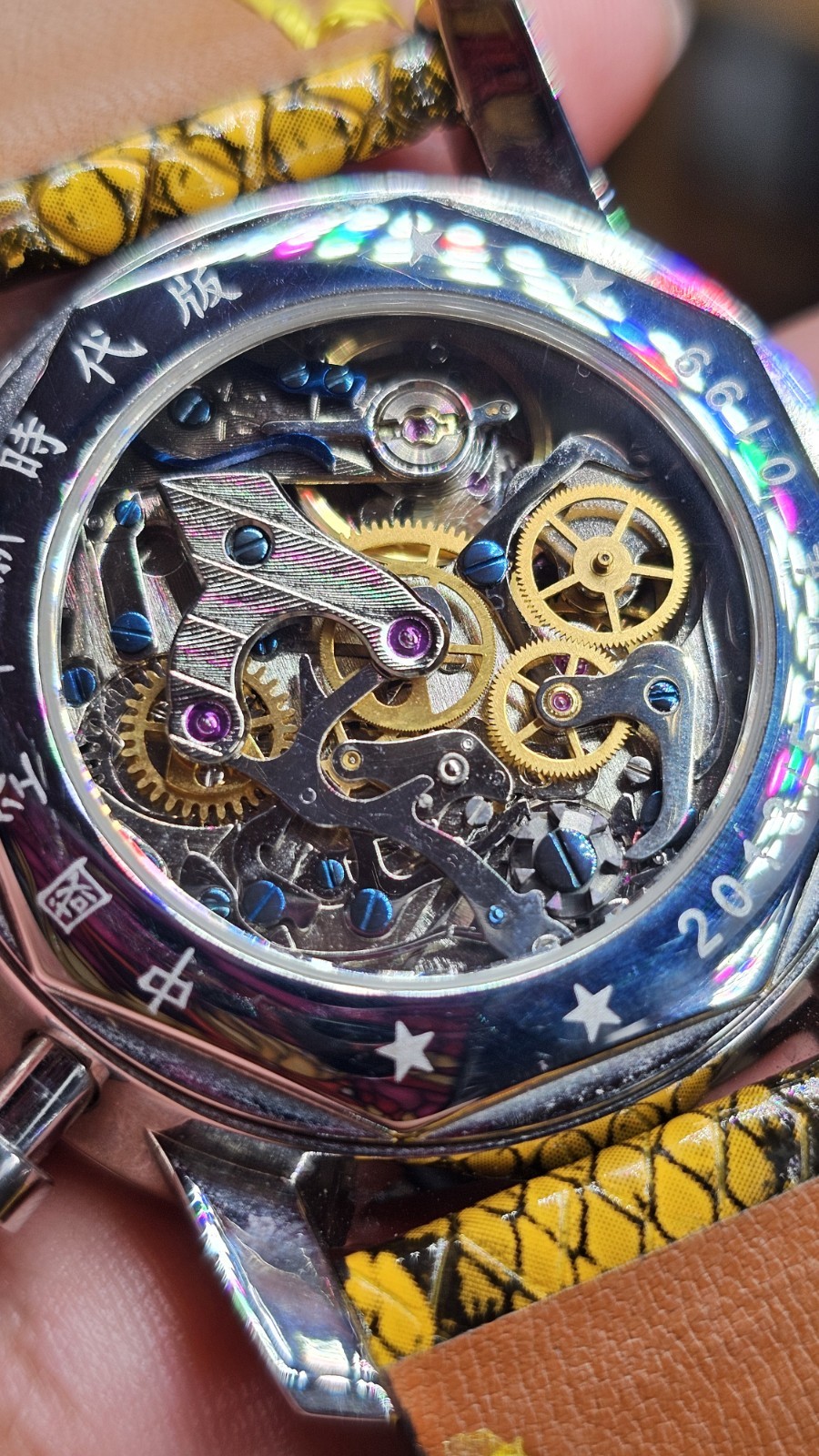 Seagull Mechanical Chronograph 1963 ST1901 Movement 40mm Watch, Faux Croc Strap!