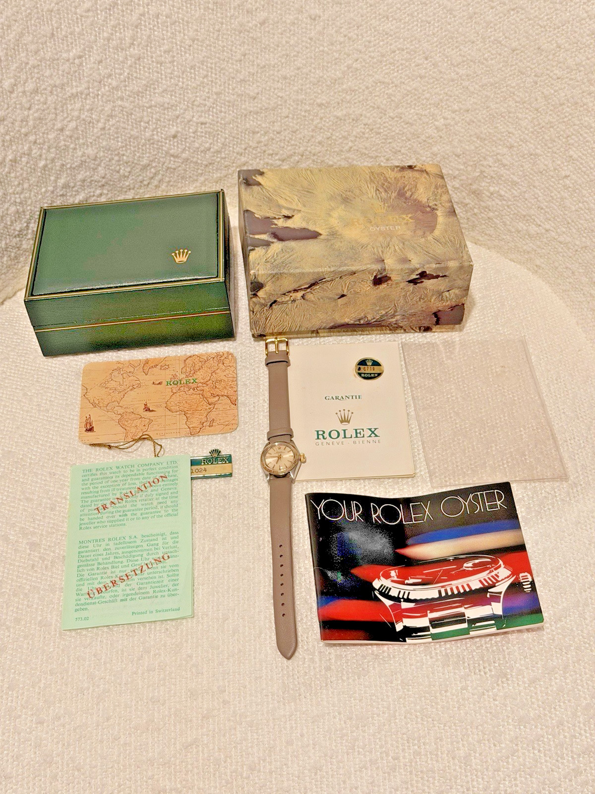 Rolex Lady Oyster Perpetual 6719 24mm Two Tone Automatic Box & Papers