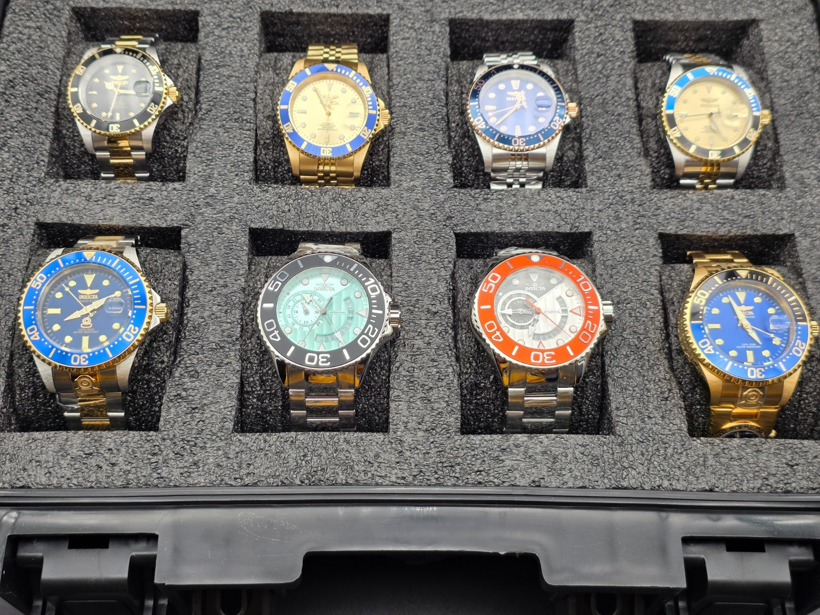 🔥NEW! Invicta Diver with 8 Automatic Collection Variety Bundle & Case Men Watch