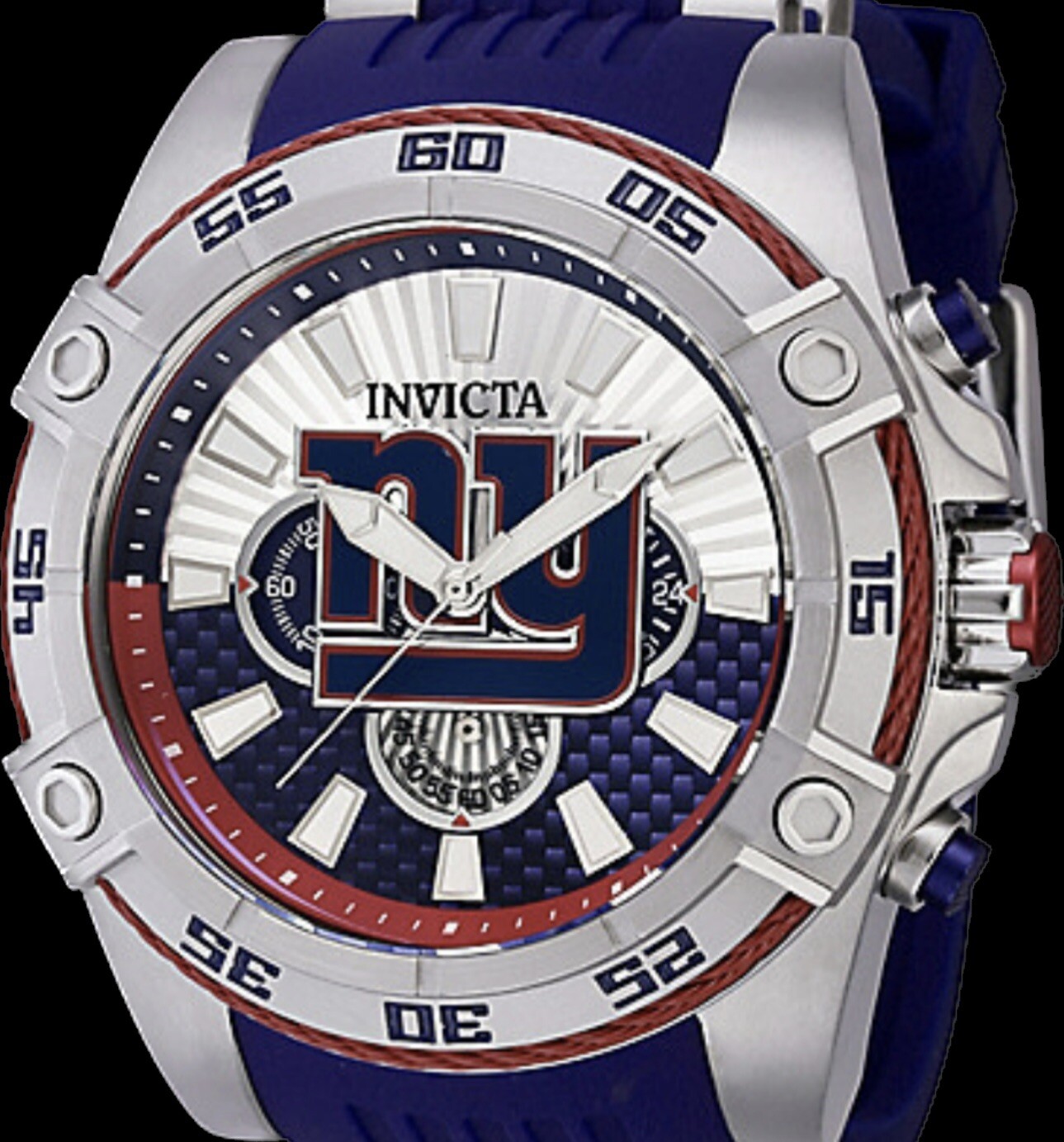 Invicta NFL New York Giants 52mm Quartz Chrono Last One! # 41987