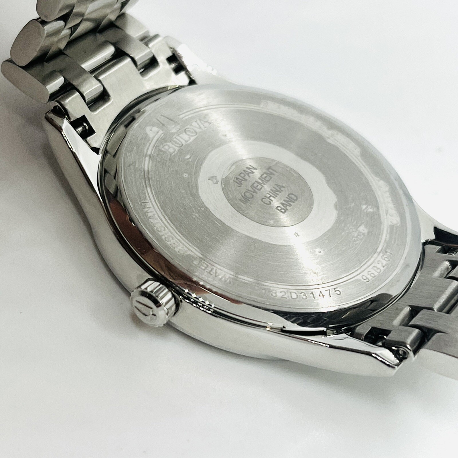 Bulova Men’s Classic Silver Stainless Steel Gray Dial 40mm Watch 96B261
