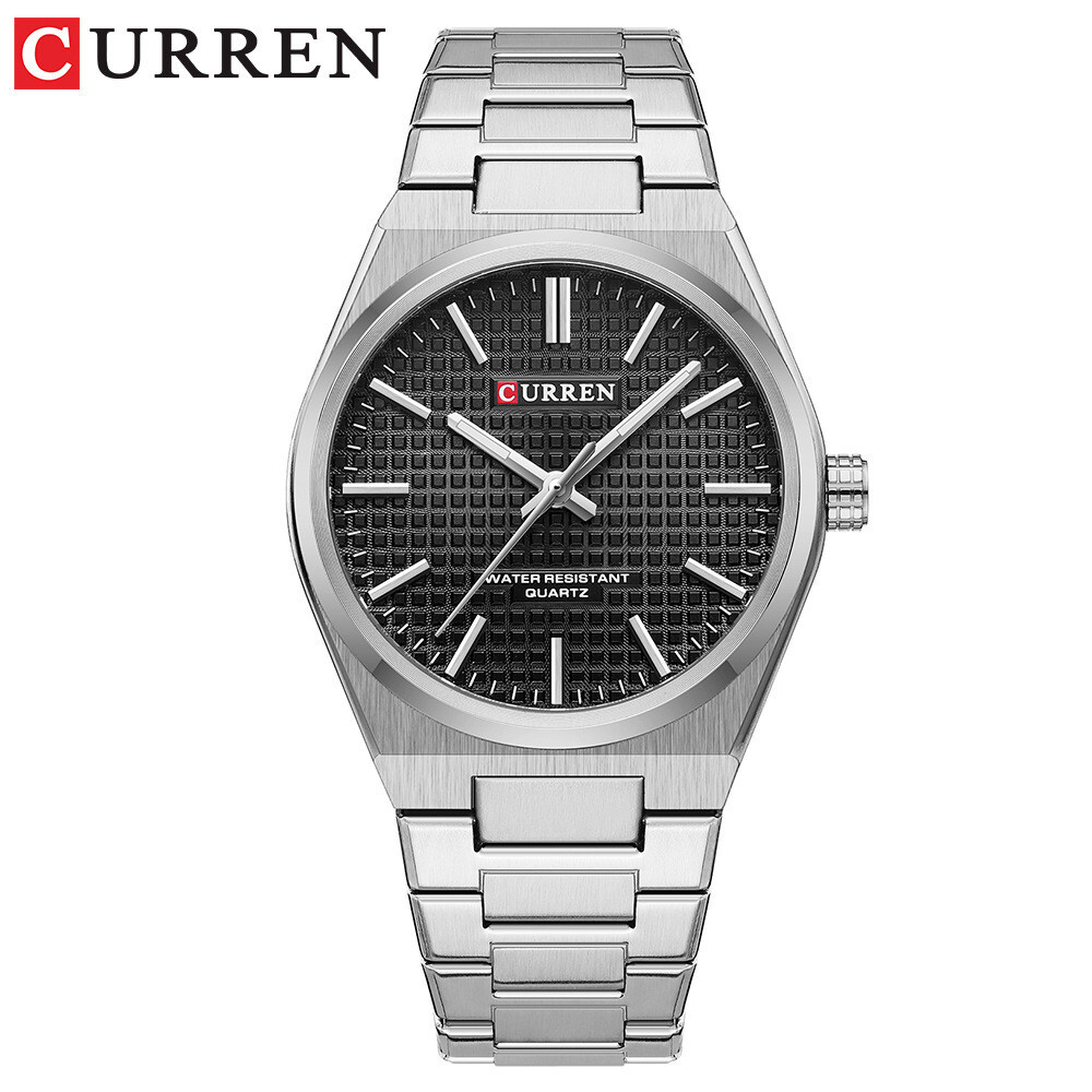 CURREN Men Quartz Watch Luxury Steel Wristwatch Luminous Sport Watch Males Watch