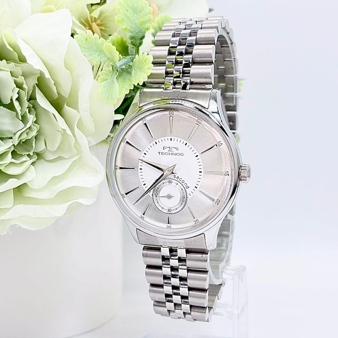 TECHNOS T6335 Quartz Stainless Steel 1.73in Watch