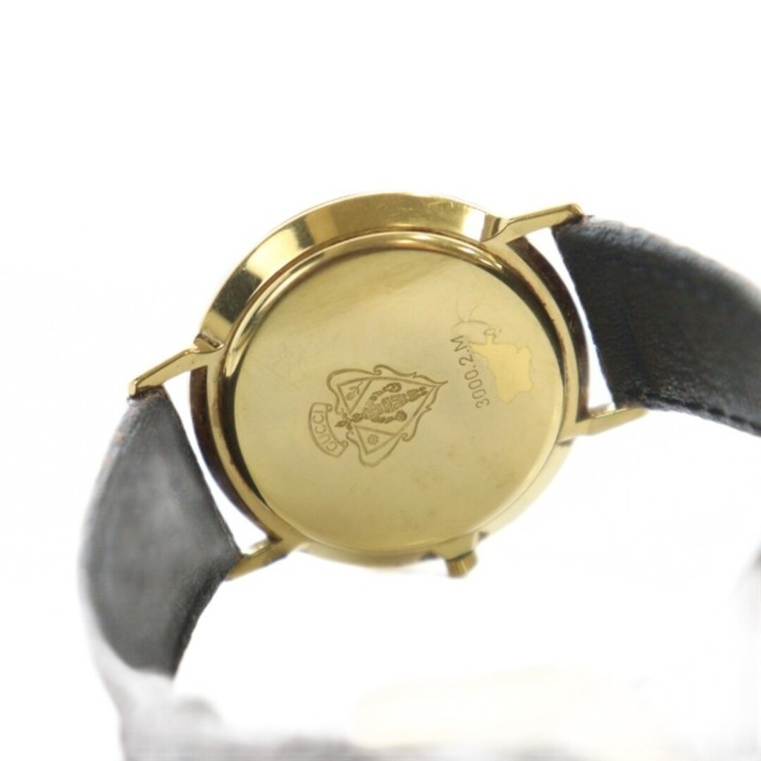 GUCCI 3000.2.M Quartz Watch Roman Dial Stainless Steel Excellent Condition
