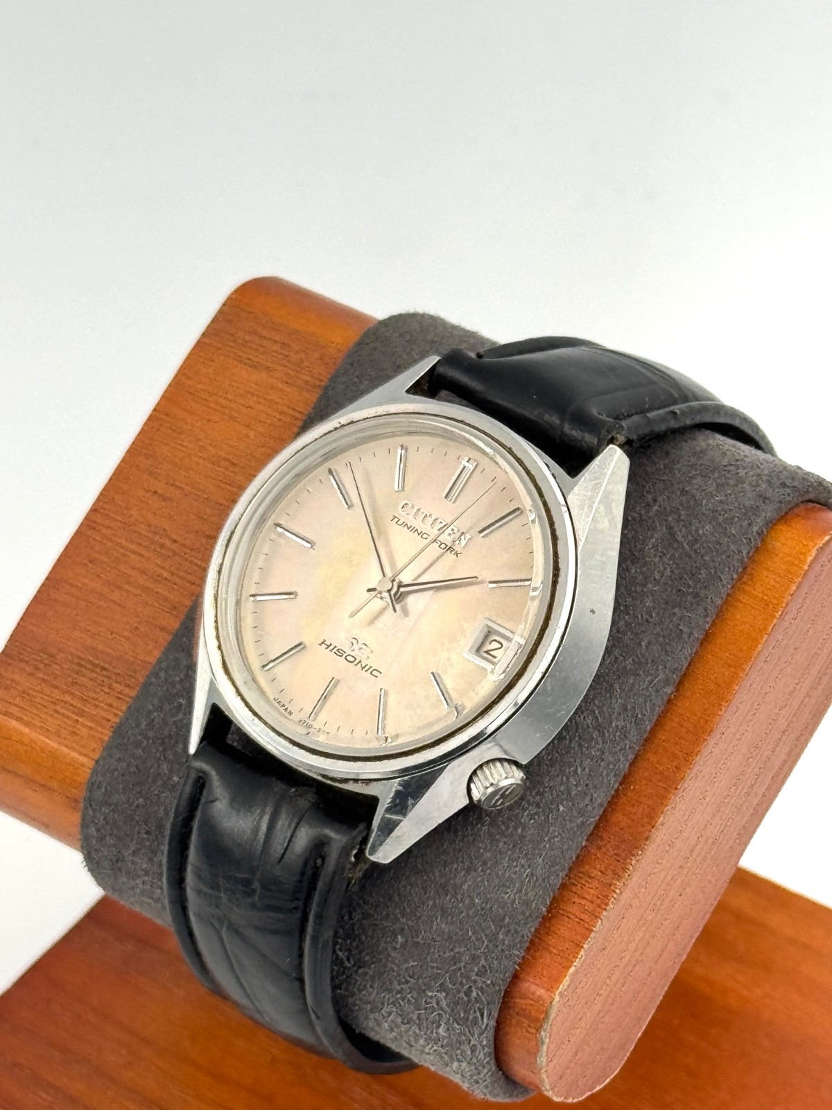 vintage citizen tuning fork Visonic 37mm Men Watch Working f2035