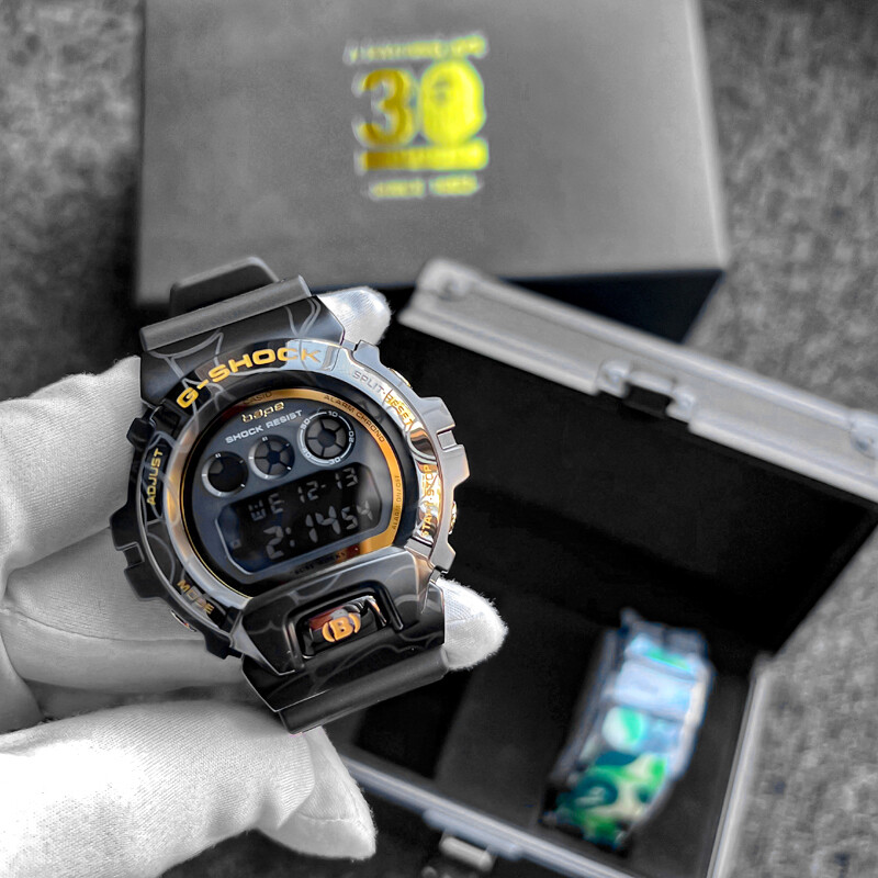 G-SHOCK x A BATHING APE 30th Anniversary Collabo Watch GM-6900BAPE-1 Rare New