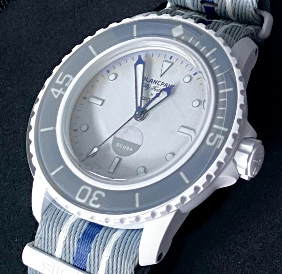 BLANCPAIN x SWATCH ANTARCTIC OCEAN SCUBA FIFTY FATHOMS 42.3mm NEW W TAGS PAPERS!
