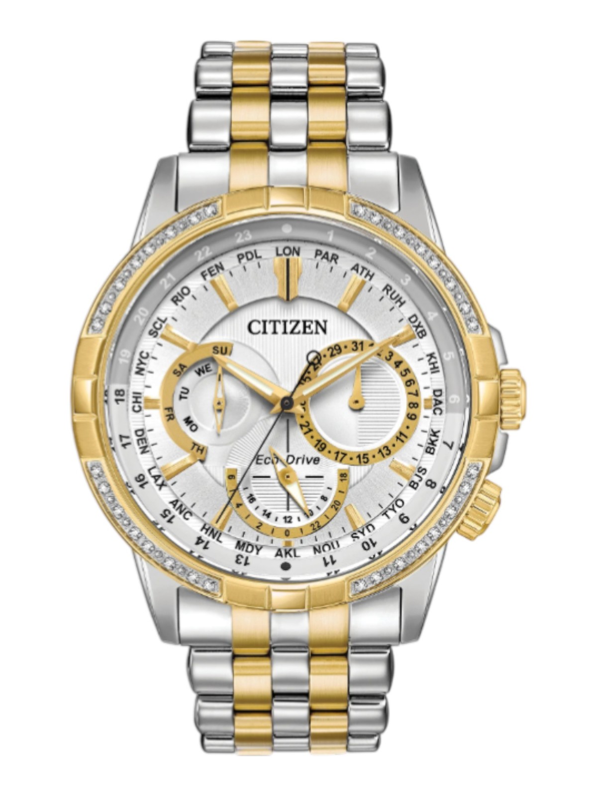 Citizen BU2084-51A Men’s Calendrier Silver tone Dial 44 mm Watch MSRP $695