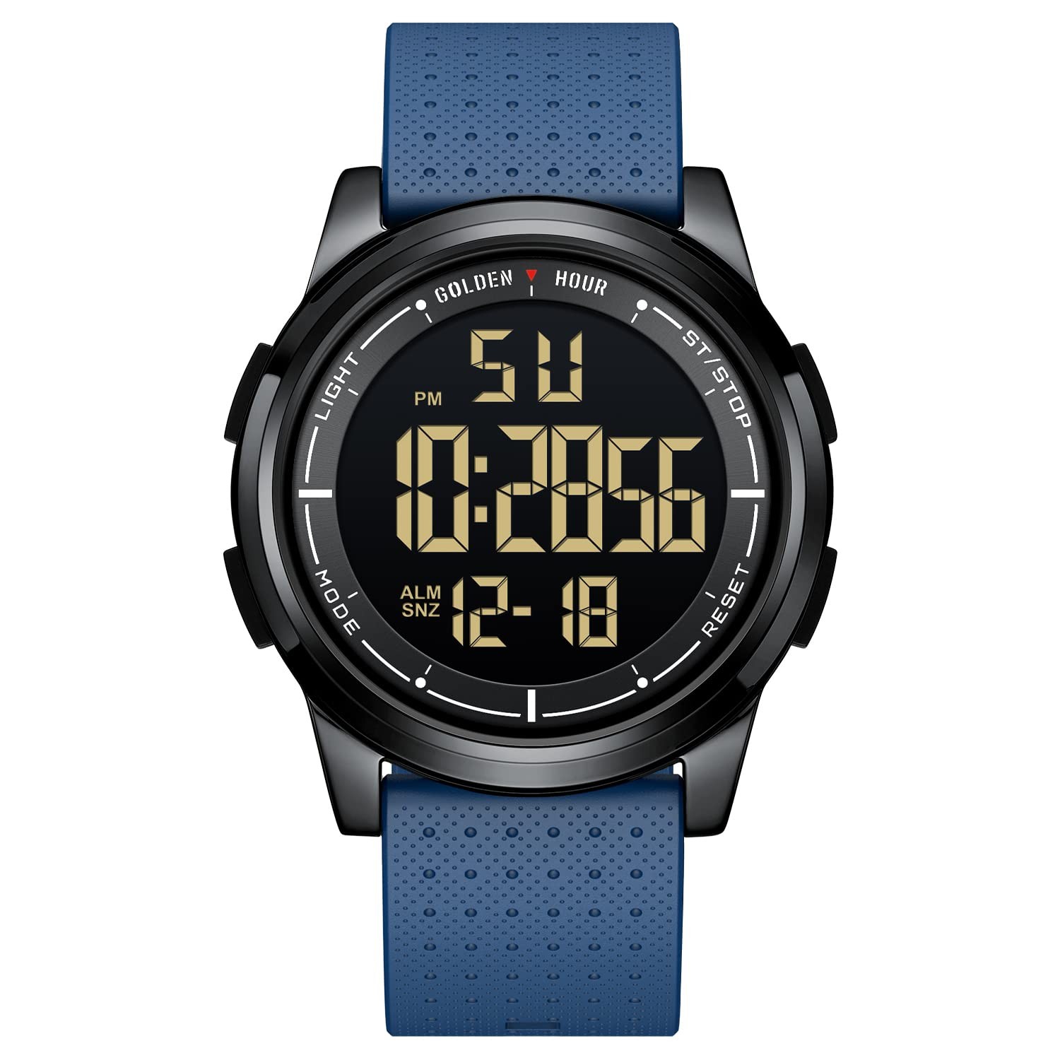 Ultra-Thin Minimalist Sports Waterproof Digital Watches Men with Wide-Angle D…