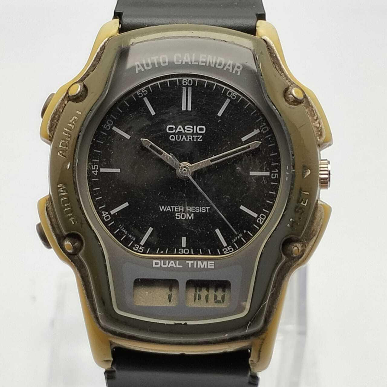 Casio AW-24 Auto Calendar 2318 Dual Time Ana-Digi Quartz Vintage Watch FRL19MHN3