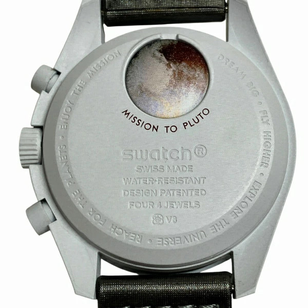 Swatch MoonSwatch Mission to Pluto SO33M101 Ceramic / Nylon 40mm Quartz #WPW267