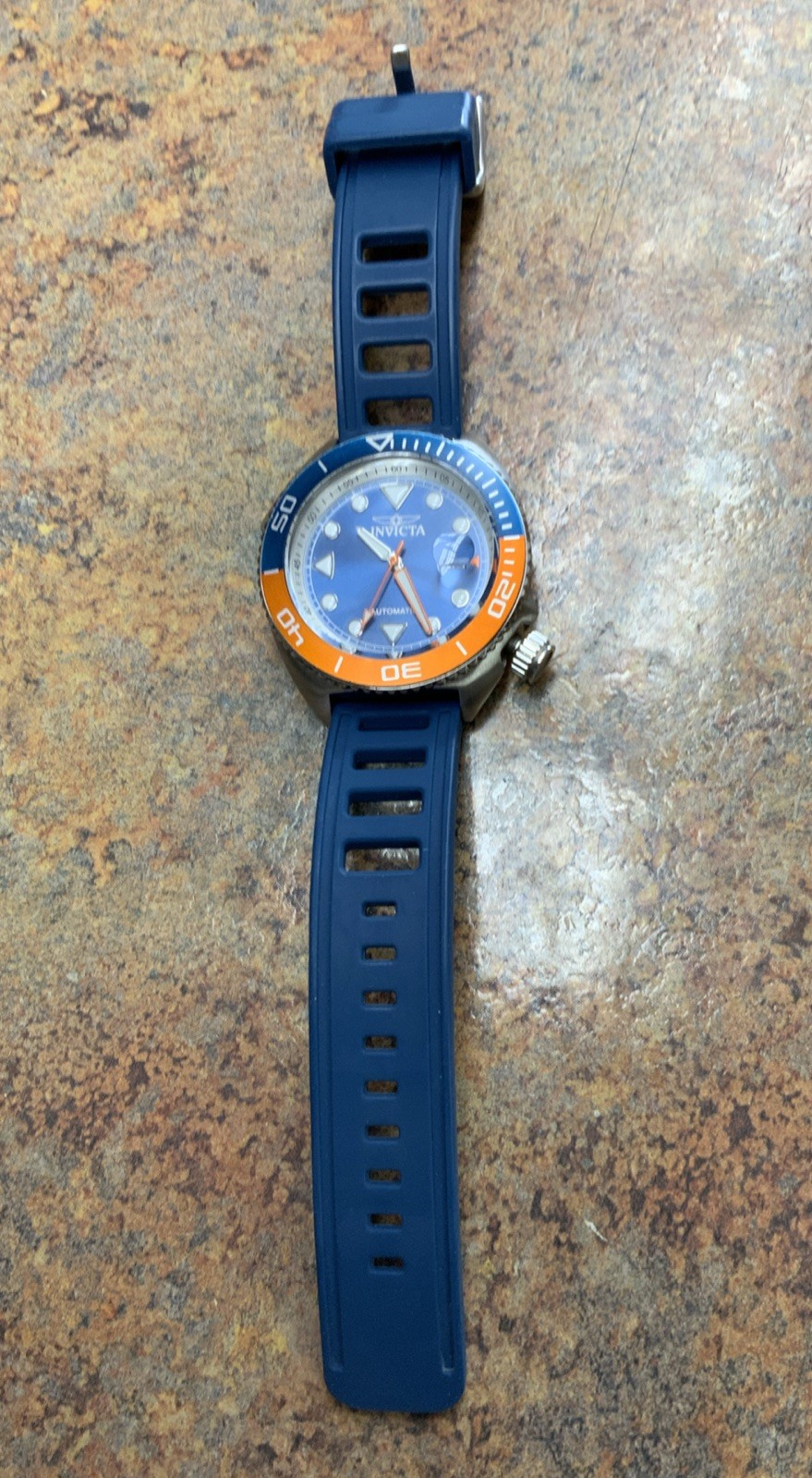 Invicta Grand Diver Automatic Men’s Watch – 47mm Blue Orange Pepsi Bezel 30424