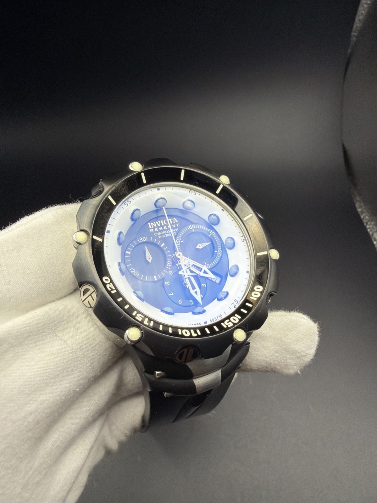 Invicta Men’s RESERVE VENOM II Swiss Chronograph Watch 11708 52mm Black 200M