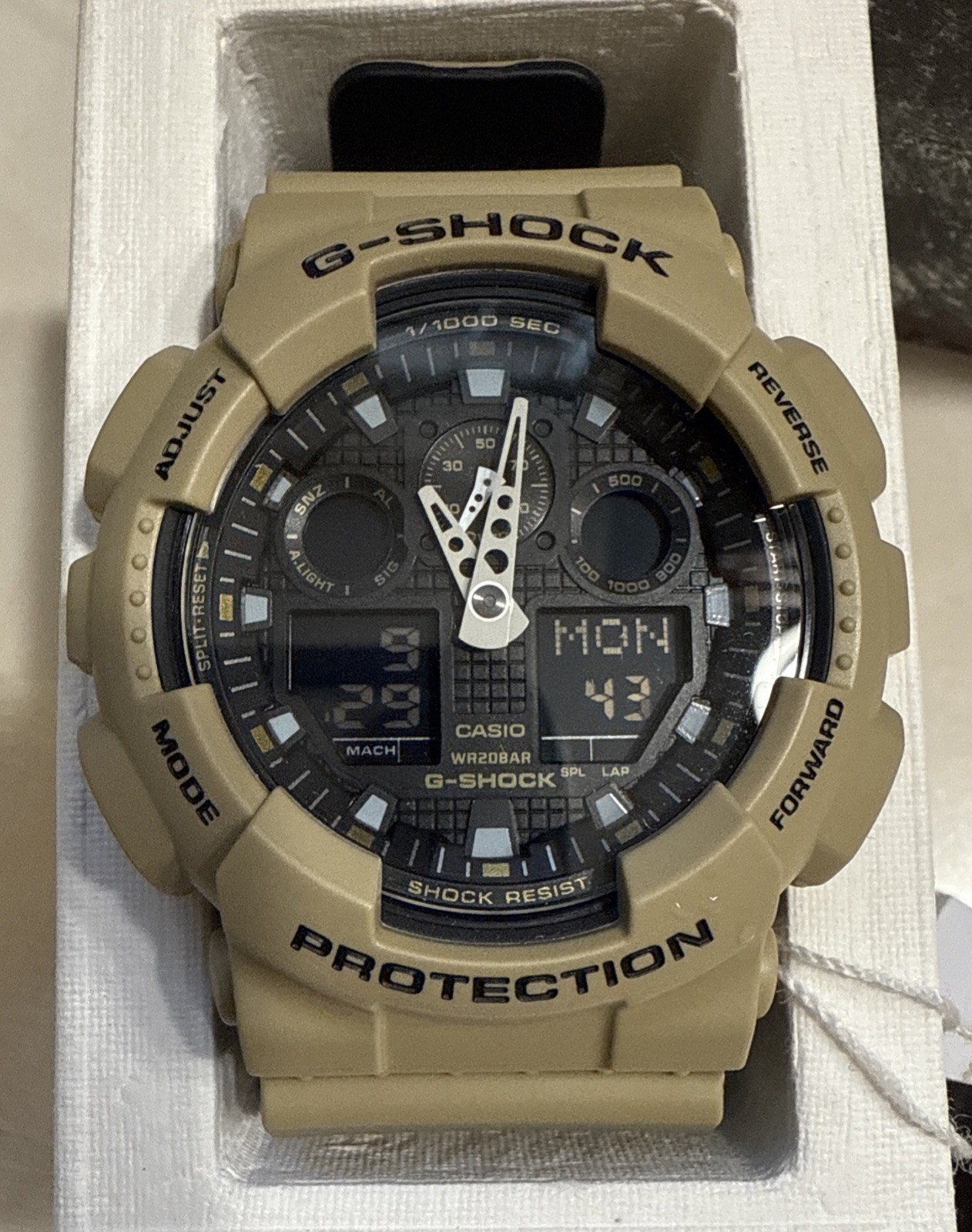Casio G-Shock GA100L-8A Shock Men’s Digital Analog Military Watch