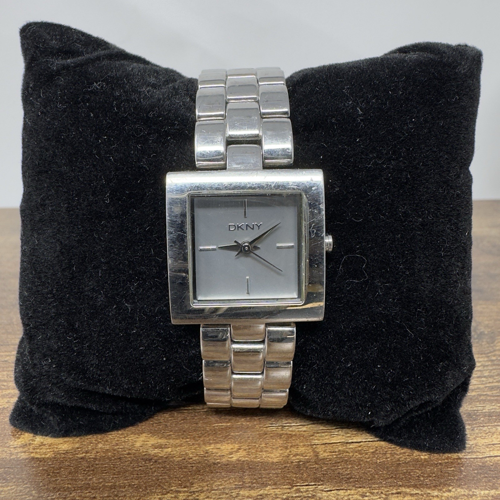 DKNY Women’s Stainless Steel Watch Square New Battery Works Great