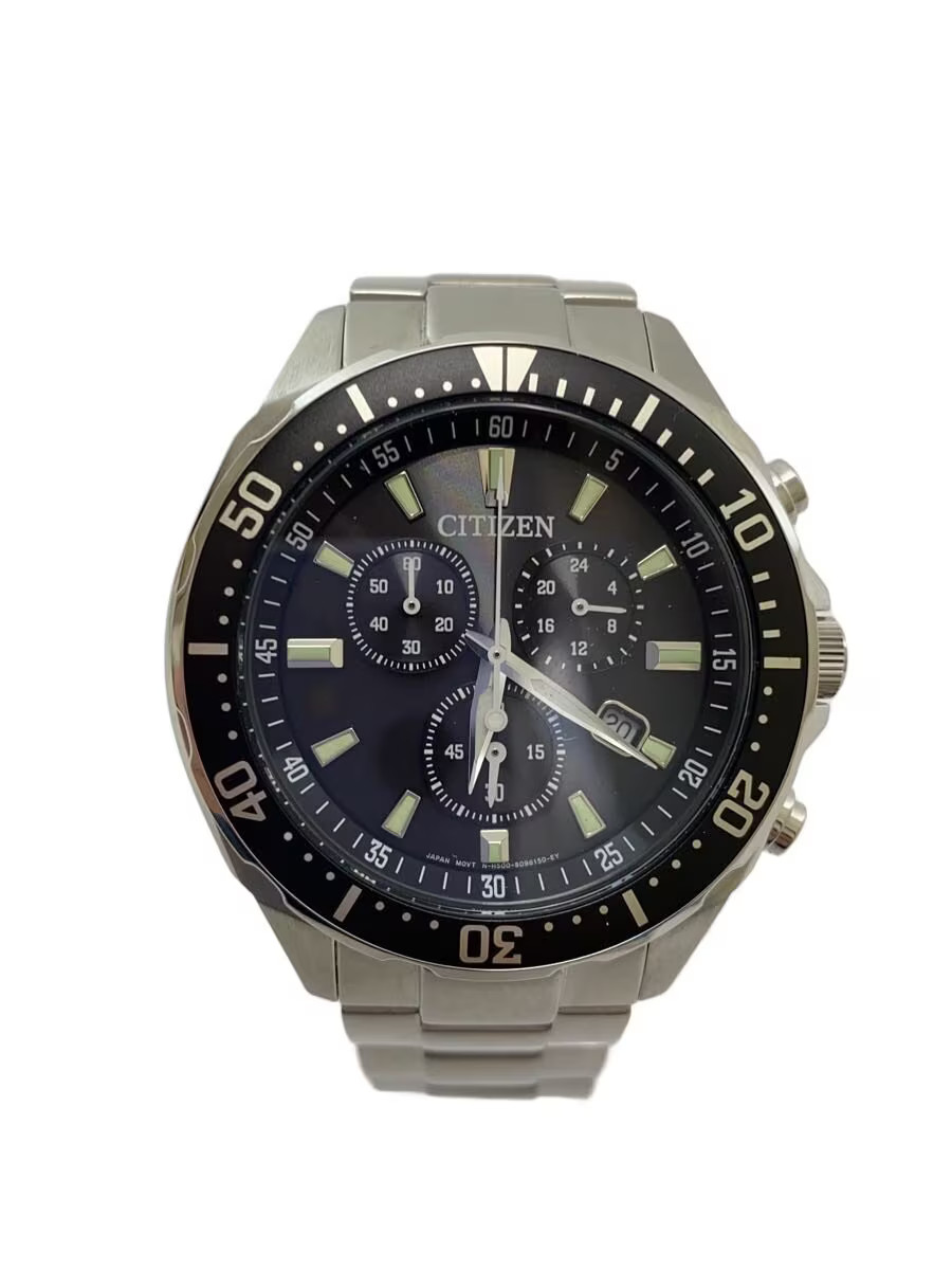 CITIZEN Quartz Watch Analog BLK SLV H500 S064538