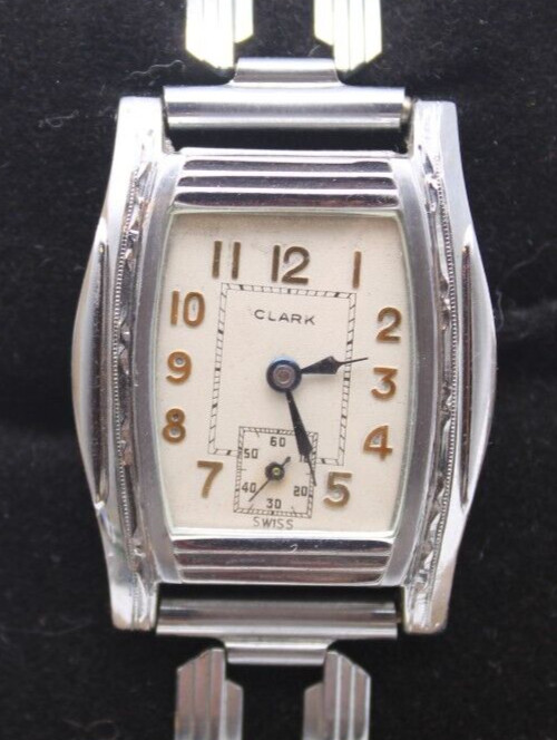 CLARK LIBELA SWISS WATCH 7j 27.3x28mm 15.9mm LUG FOR REPAIR (KL3)