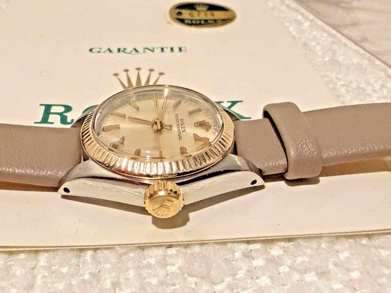 Rolex Lady Oyster Perpetual 6719 24mm Two Tone Automatic Box & Papers