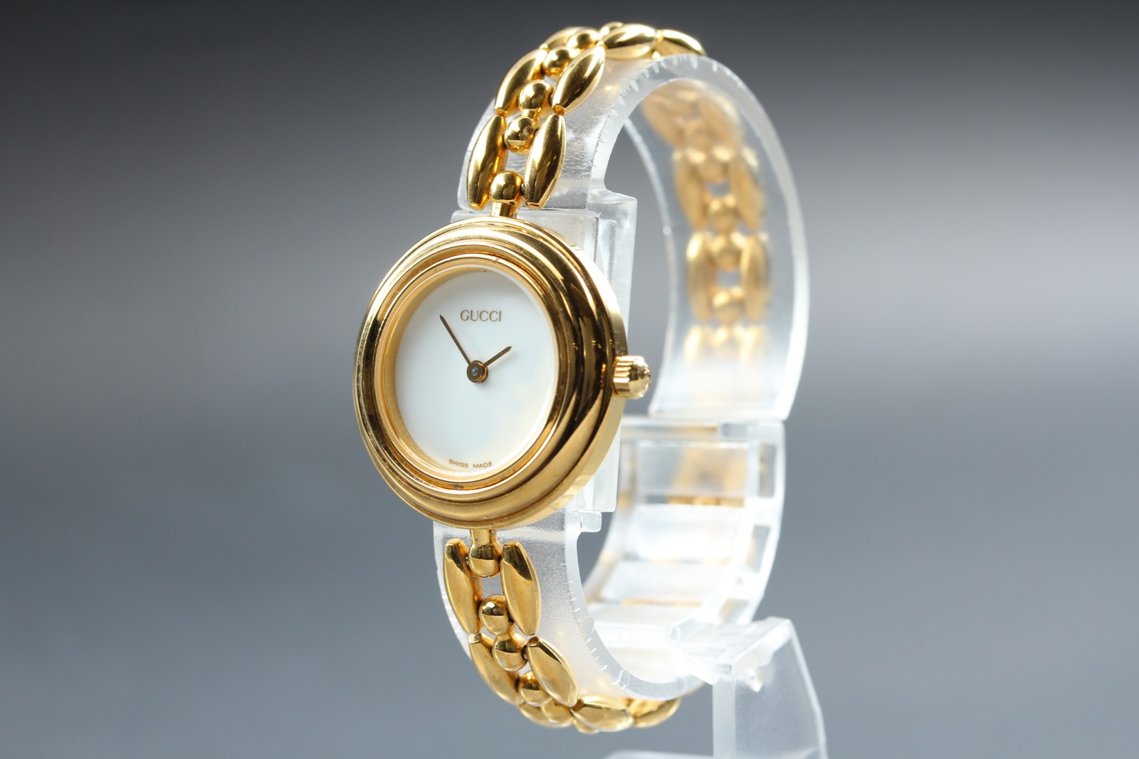 GUCCI Change Bezel 11/12.2 6 Colors Gold Quartz Women’s Watch [Near MINT]
