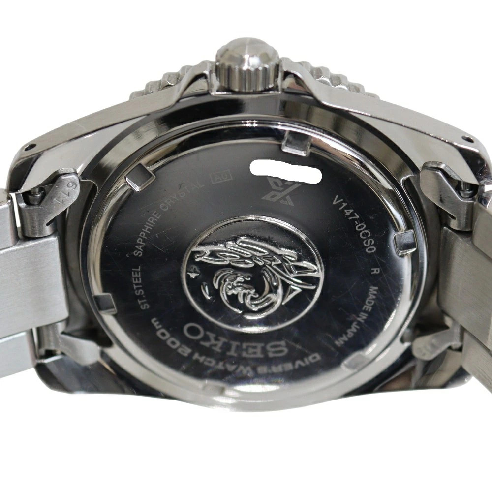SEIKO Prospex SBDN077 Solar Diver Watch 20cm 7.87in Green Dial Rare Working