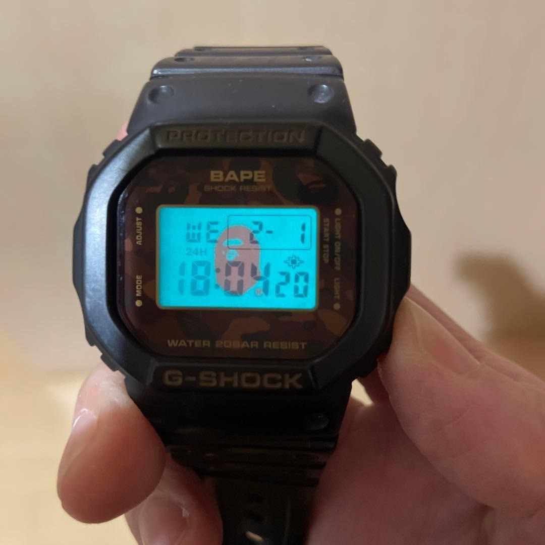 CASIO G-Shock DW-5600VT A Bathing Ape BAPE Camo 2000 Limited Edition Watch Box