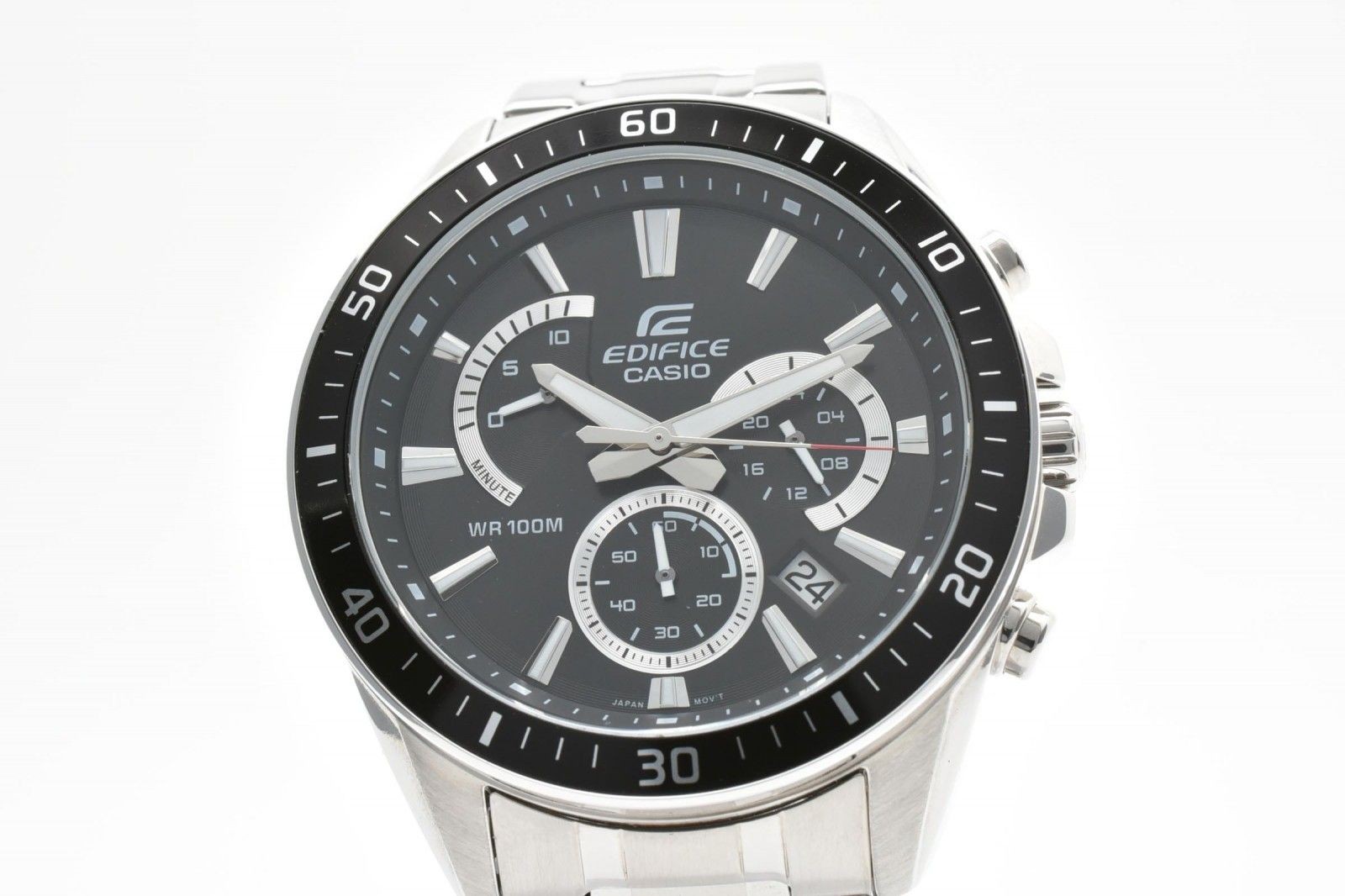 CASIO EDIFICE EFR-552 Men’s Chronograph Watch Black Dial Stainless Steel