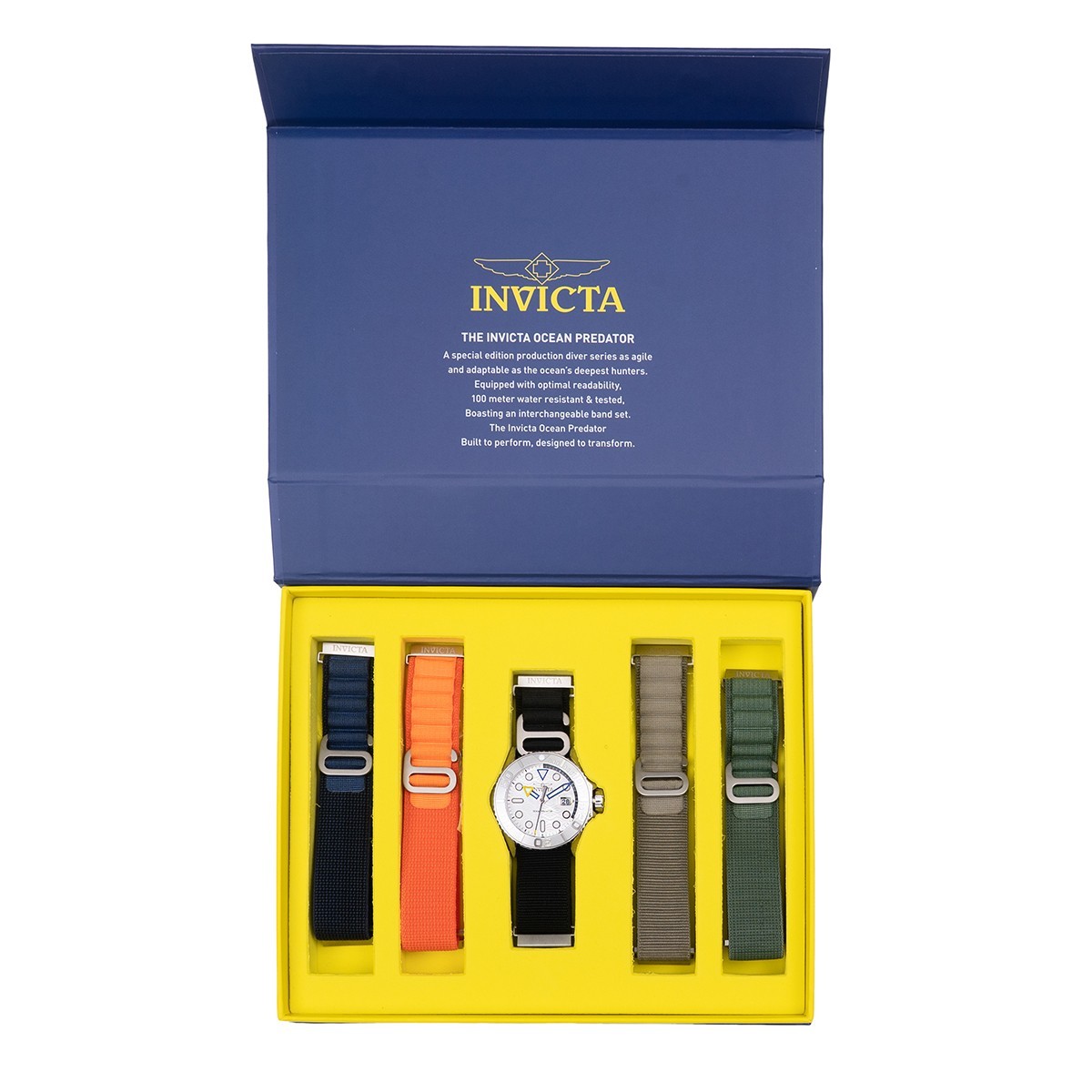 Invicta Ocean Predator With 5 Interchangeable Straps 44mm Men’s Watch 49798
