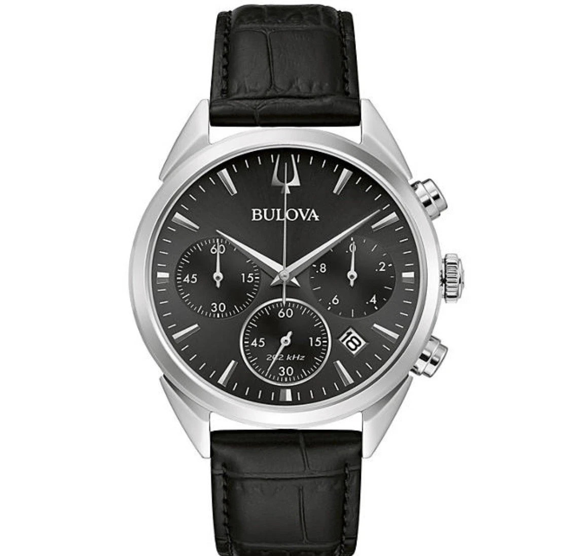 Bulova 96B403 Sutton Collection Chronograph Date Leather Strap Men’s Watch $550