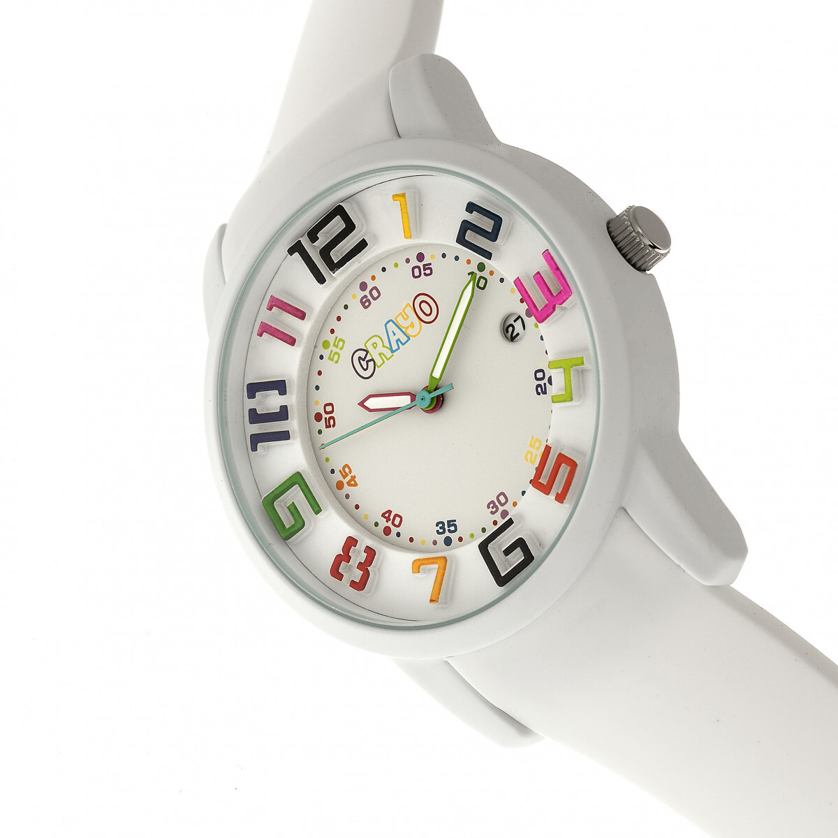 Crayo Festival Unisex Watch w/ Date – White