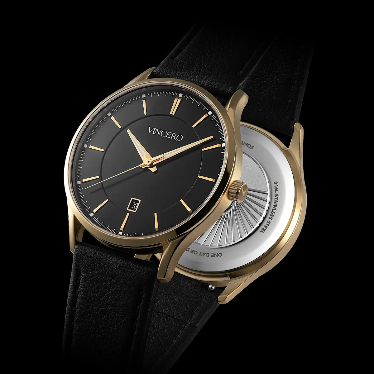 Vincero Kairos II Gold Onyx