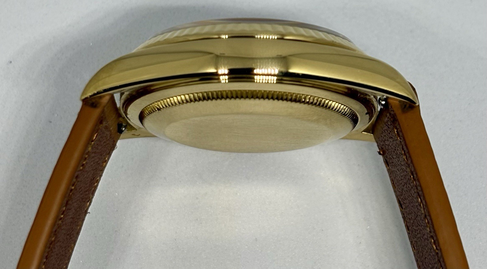 Rolex 18238 Day-Date 18K Gold Double Quick-Set White Roman Dial Lowest Price