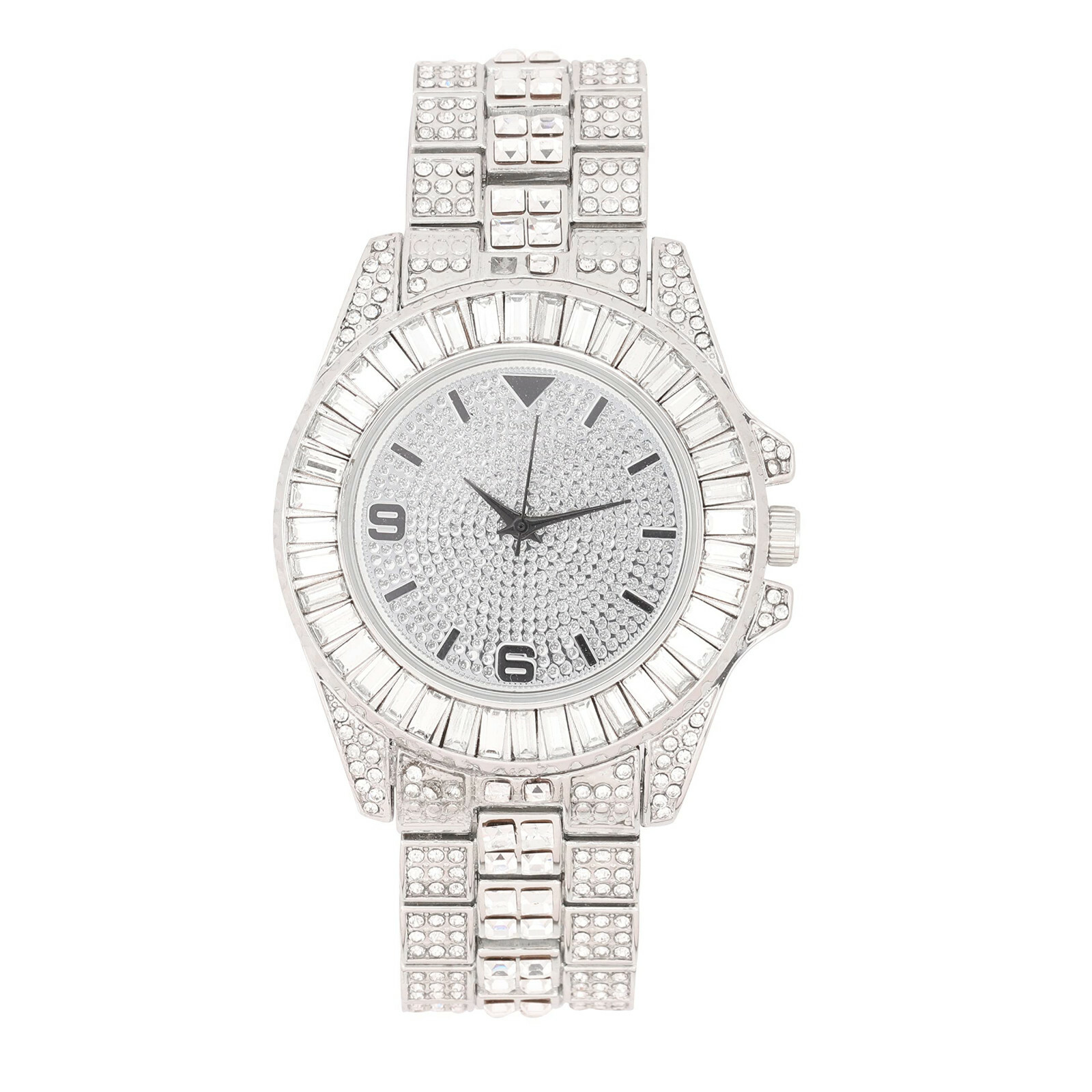 Baguette Cut Diamond Crystal Bling’ed Out Ladies Watch – ST10372LA